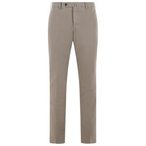 Pt01 'Superslim Fit' Beige Cotton Pants Men